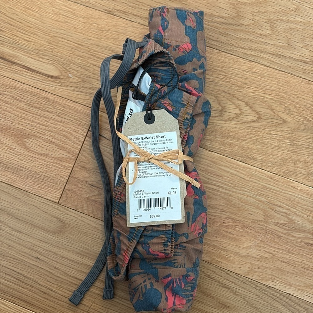 NWT Prana Metric E-Waist Short in Fresca Camo Size XL 8” Inseam - Picture 4 of 6
